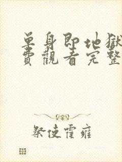单身即地狱4免费观看完整版高清封面