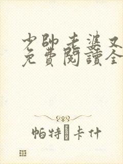 少帅老婆又跑了免费阅读全文封面