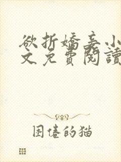 欲折娇妾小说全文免费阅读
