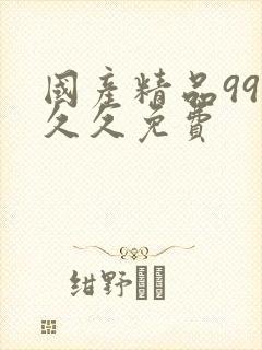 国产精品99久久久免费