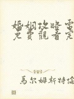 婚姻攻略电视剧免费观看完整版高清