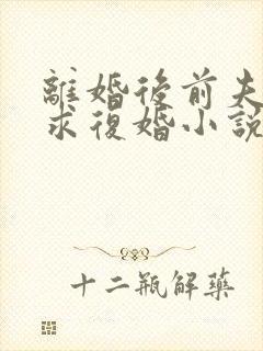 离婚后前夫哭着求复婚小说免费在线听书封面