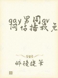 gay男同gv网站播放免费