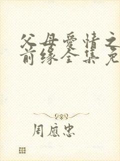 父母爱情之再续前缘全集免费观看
