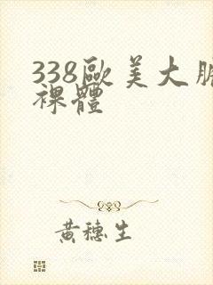 338欧美大胆裸体封面