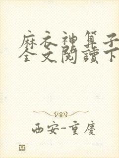 麻衣神算子免费全文阅读下载