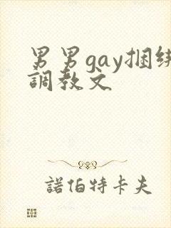 男男gay捆绑调教文