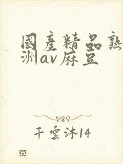 国产精品熟女亚洲av麻豆
