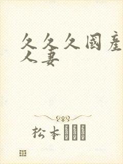 久久久国产精品人妻
