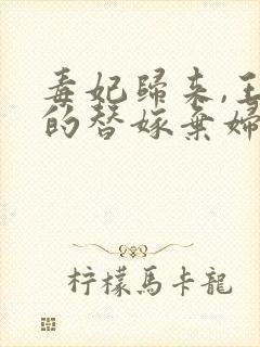 毒妃归来,王爷的替嫁弃妇