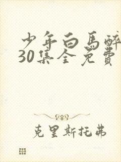 少年白马醉春风30集全免费观看