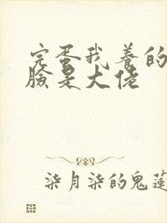 完蛋我养的小白脸是大佬