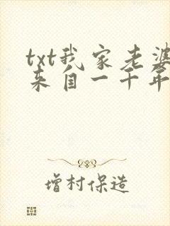 txt我家老婆来自一千年前