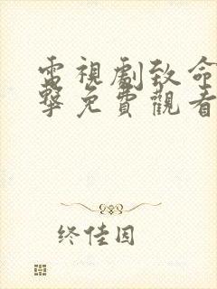 电视剧致命的一击免费观看全集高清