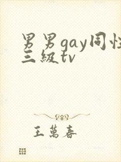 男男gay同性三级tv