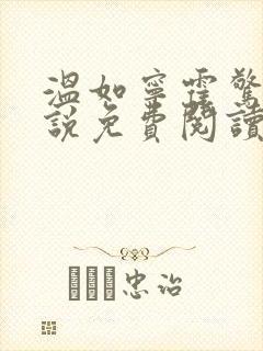 温如宁霍惊寒小说免费阅读封面