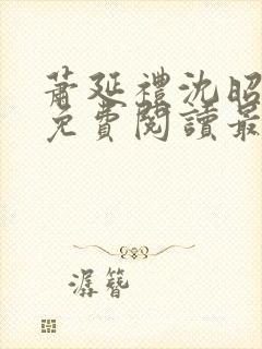 萧延礼沈昭全文免费阅读最新章节封面