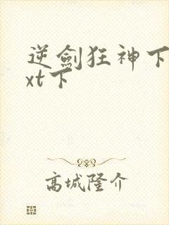 逆剑狂神下载txt下封面