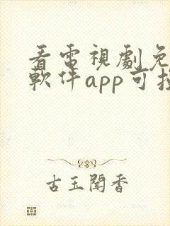 看电视剧免费的软件app可投屏