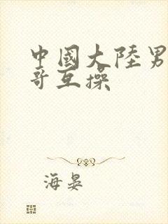 中国大陆男同帅哥互操