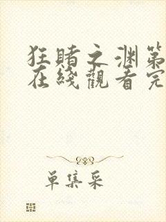 狂赌之渊第一季在线观看完整免费高清
