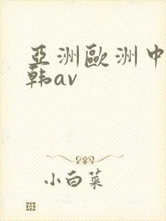 亚洲欧洲中文日韩av