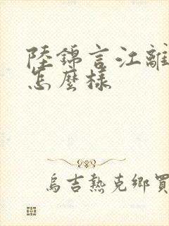 陆锦言江离结局怎么样