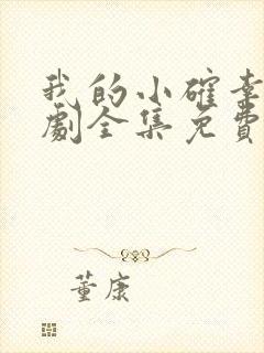 我的小确幸电视剧全集免费播放封面