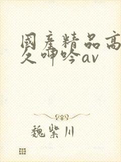 国产精品高潮久久呻吟av