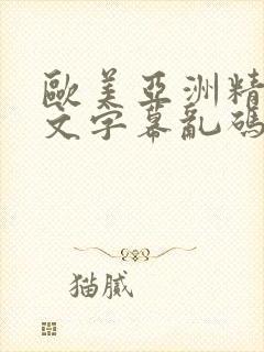 欧美亚洲精品中文字幕乱码欧美