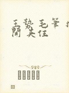 玉势 毛笔 撑开 夹住封面