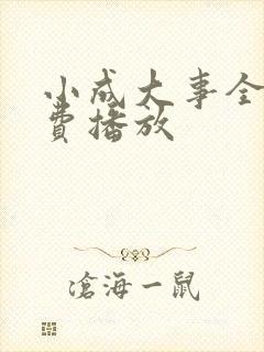 小成大事全集免费播放