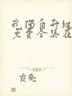 我独自升级漫画免费全集在线