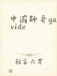 中国帅哥gay vide