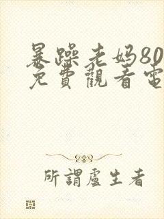 暴躁老妈80集免费观看电视剧