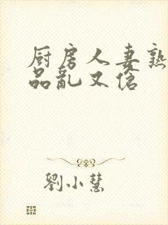 厨房人妻熟妇精品乱又伧