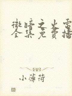 微暗之火电视剧全集免费播放