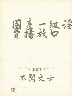 国产一级淫片免费播放口
