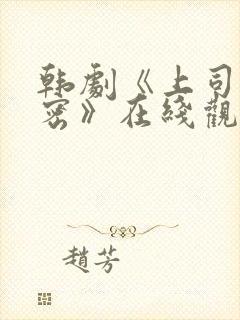 韩剧《上司的秘密》在线观看全集免费