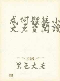 成何体统小说全文免费阅读无弹窗封面