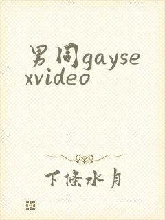 男同gaysexvideo
