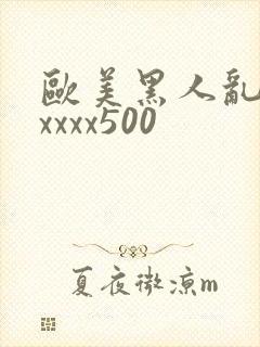 欧美黑人乱猛交xxxx500封面
