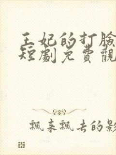 王妃的打脸日常短剧免费观看