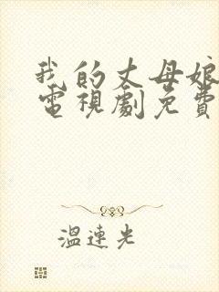 我的丈母娘韩剧电视剧免费观看全集封面