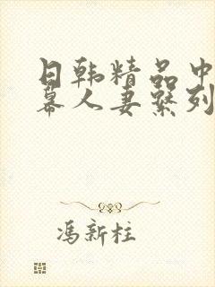 日韩精品中文字幕人妻系列