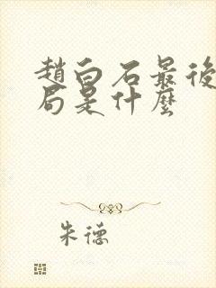 赵白石最后的结局是什么