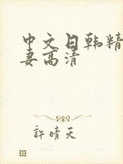 中文日韩精品人妻高清