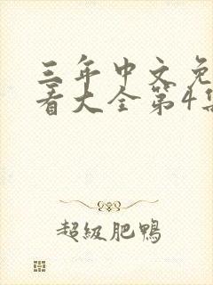 三年中文免费观看大全第4集
