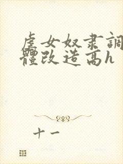 虐女奴隶调教身体改造高h