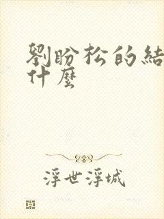 刘盼松的结局是什么